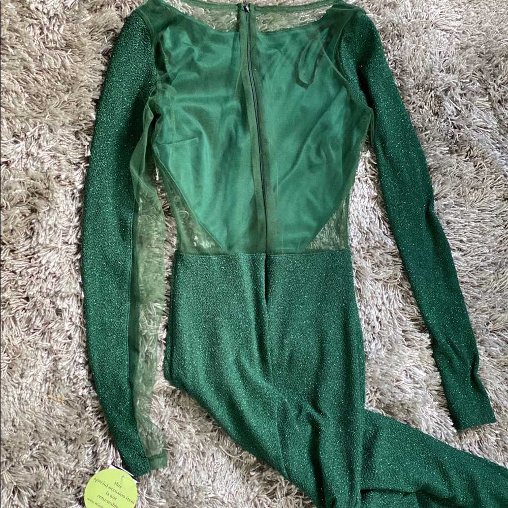 Mesh Green Special Occasion Dress